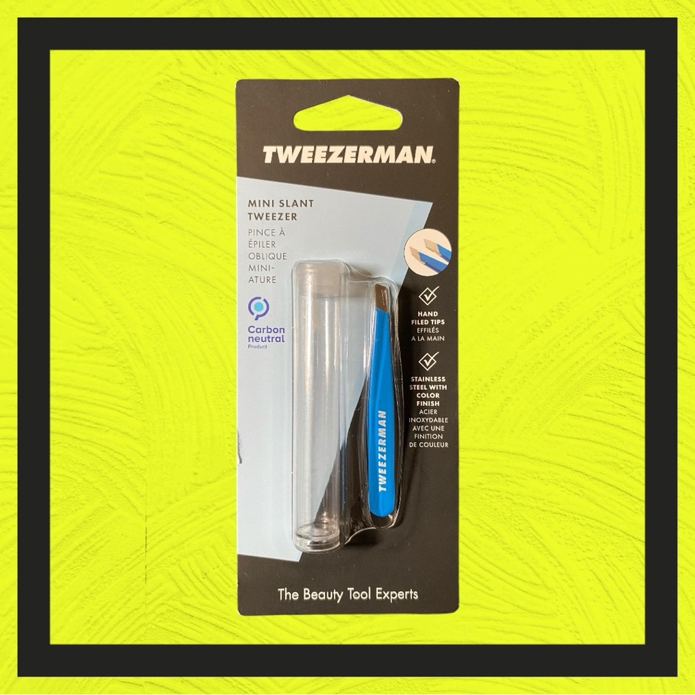 Tweezerman Mini Slant Tweezer - Blue